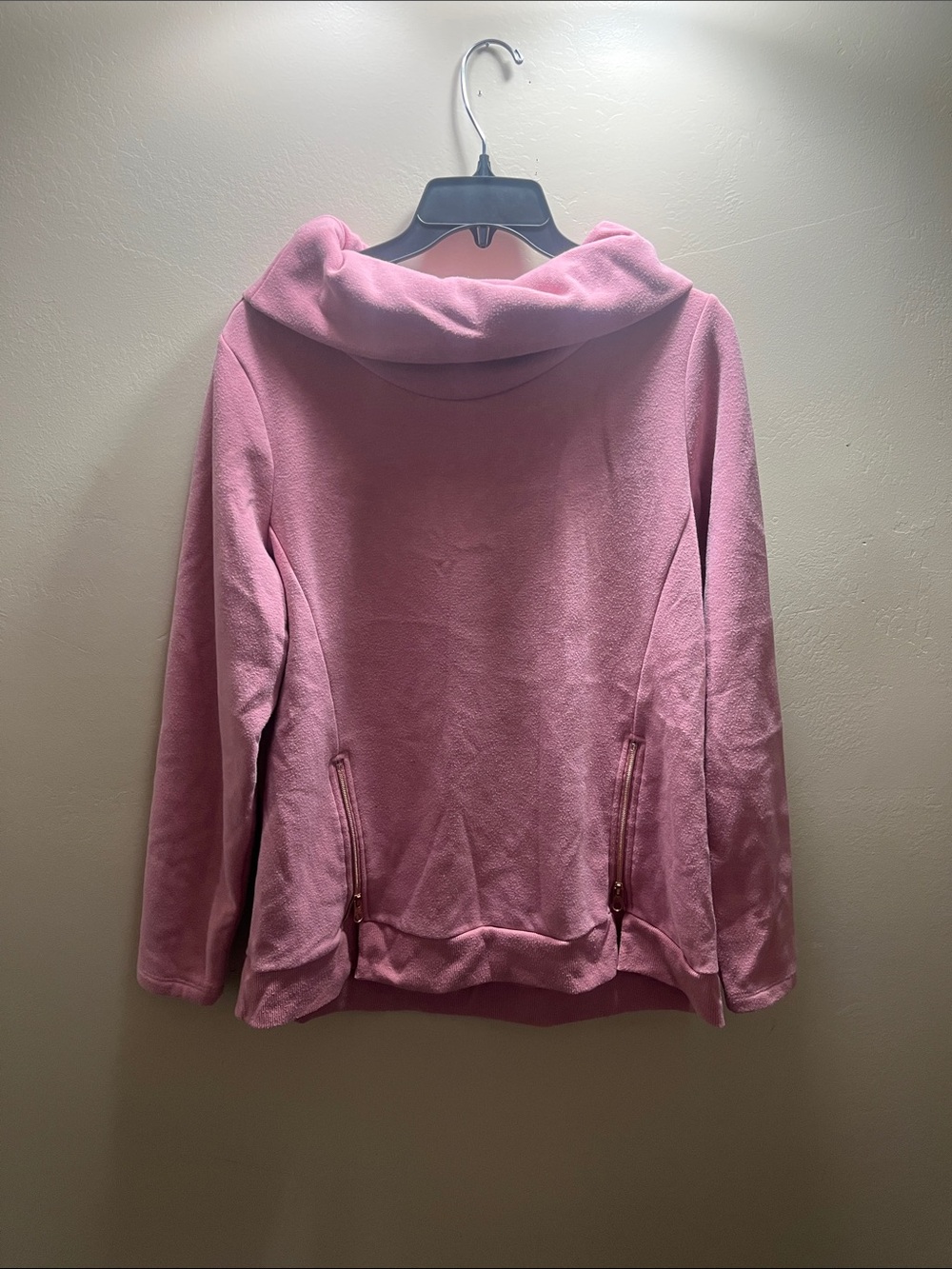Xersion Pink Hooded Teddy Jacket